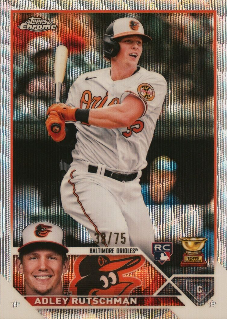 Adley Rutschman 2023 Topps Chrome #1 Blue Wave Refractor /75 Price 
