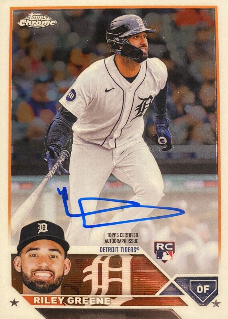 Riley Greene 2023 Topps Chrome #RA-RG Rookie Autographs Price