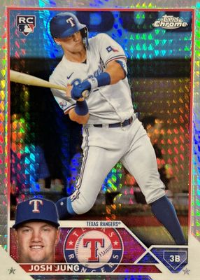  2023 Bowman Chrome Mega Box Mojo Refractor Pink #43 Josh Jung  RC - Rookie Card /199 Texas Rangers Baseball NM-MT : Collectibles & Fine Art