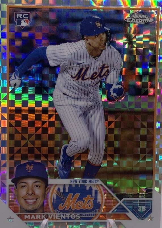 Mark Vientos 2023 Topps Chrome #8 X-Fractor Rookie RAW