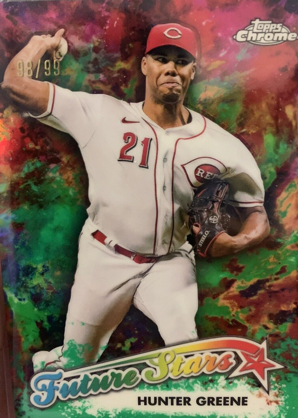 Hunter Greene 2023 Topps Chrome #FS-3 Future Stars - Green
