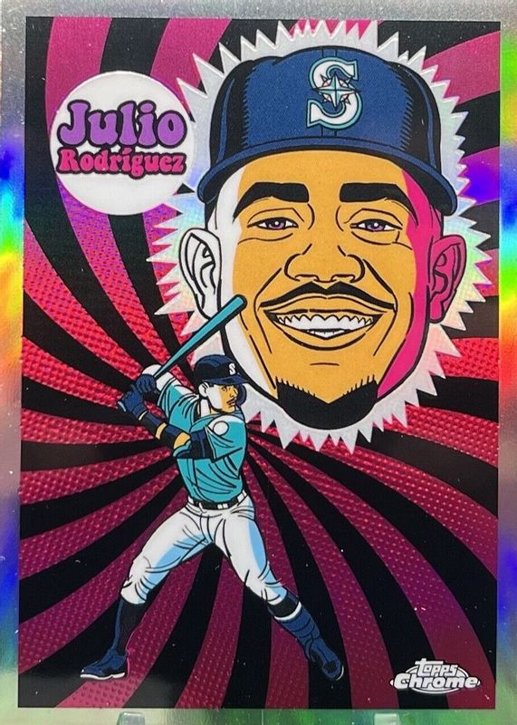 Julio Rodriguez 2023 Topps Chrome #UV-7 Ultraviolet All-Stars SGC 9