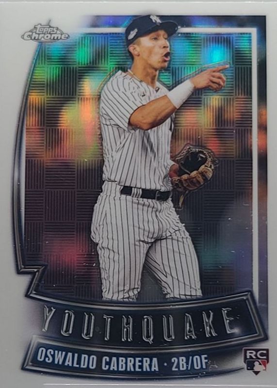 Oswaldo Cabrera 2023 Topps Chrome #YQ-36 Youthquake Rookie PSA 10