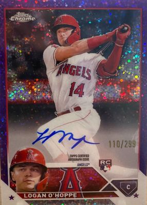 2023 Topps Chrome #RA-LO Rookie Autographs - Purple Speckle Refractor /299