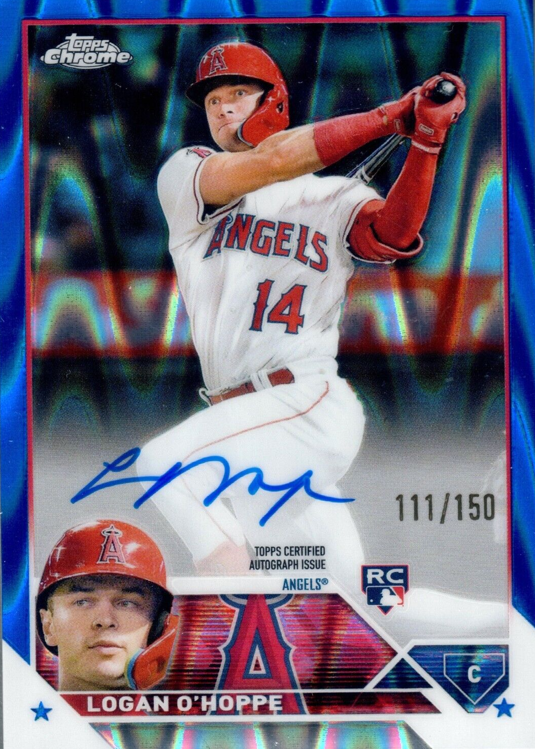 その他 2023 topps chrome update Logan O'HOPPE Logan O'Hoppe 2023 Topps Chrome Update #AC-LOH Autographs