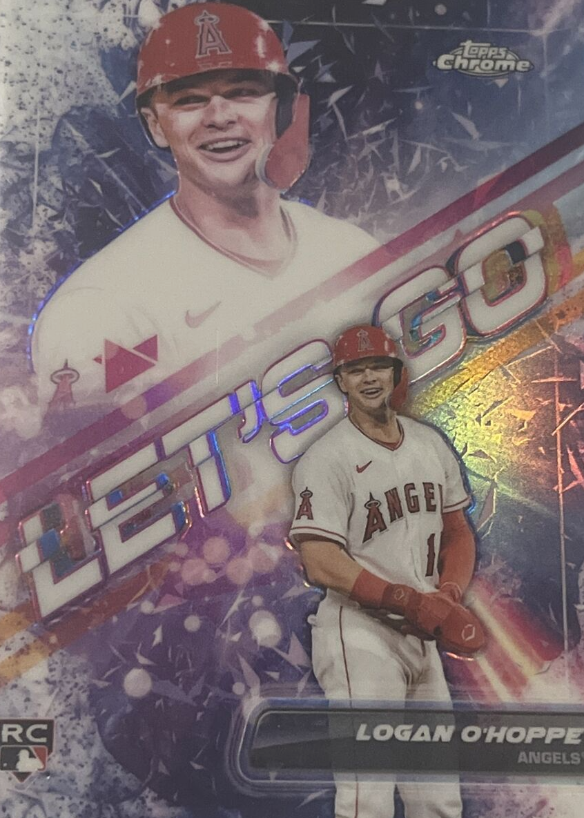 大活躍　Logan O’Hoppe 直筆サイン　オホッピー2020 Chrome 2023 Topps Chrome Update Sapphire Rookie Debut Logan O'Hoppe