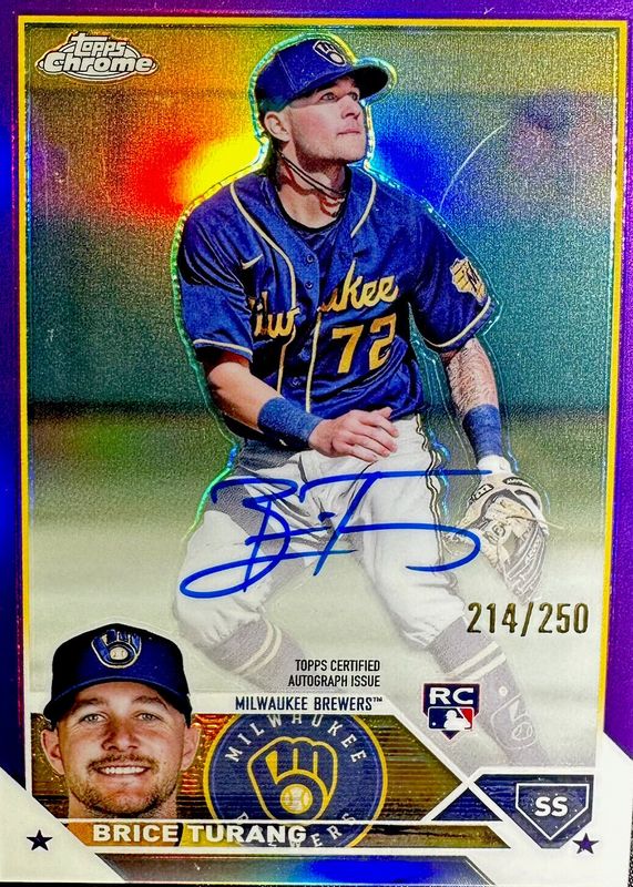 2023 Topps Chrome #RA-BT Rookie Autographs - Purple Refractor /250