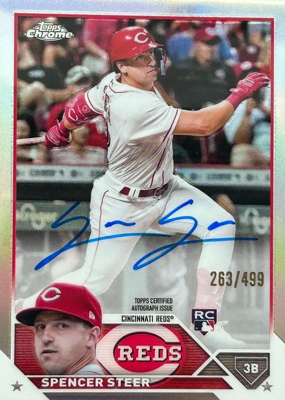 2023 Topps Chrome #RA-SS Rookie Autographs - Refractor /499