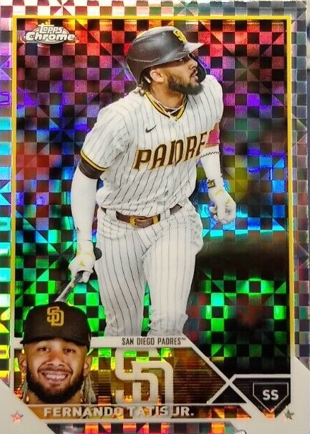  2023 Topps Chrome Refractor #129 Fernando Tatis Jr. San Diego  Padres Baseball Trading Card : Collectibles & Fine Art