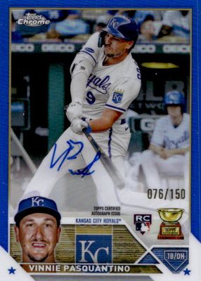 2023 Topps Chrome #RA-VP Rookie Autographs - Blue Refractor /150