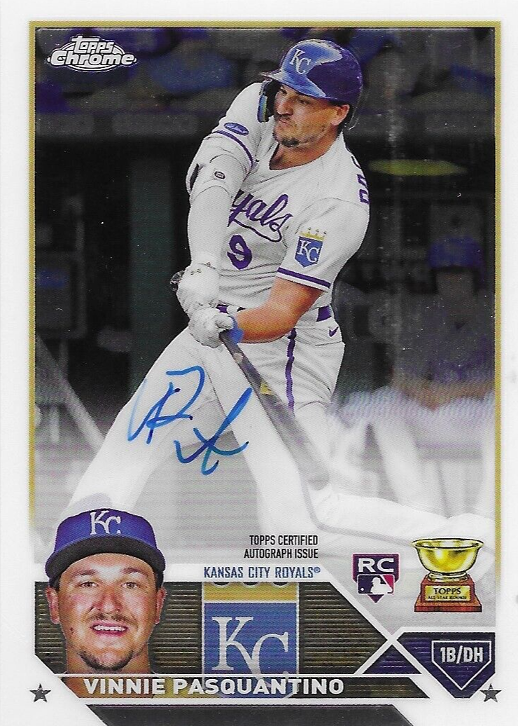 Vinnie Pasquantino 2023 Topps Chrome #RA-VP Rookie Autographs 