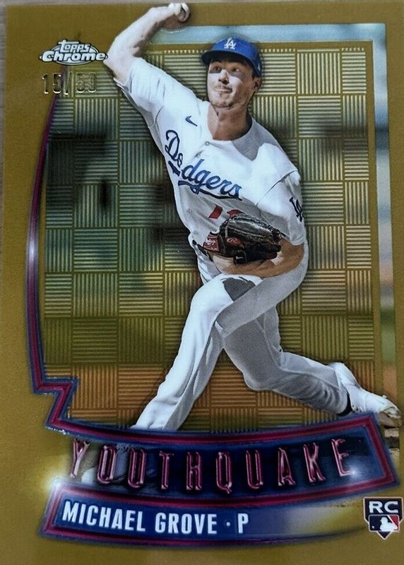 Michael Grove 2023 Topps Chrome #YQ-43 Youthquake - Gold Refractor