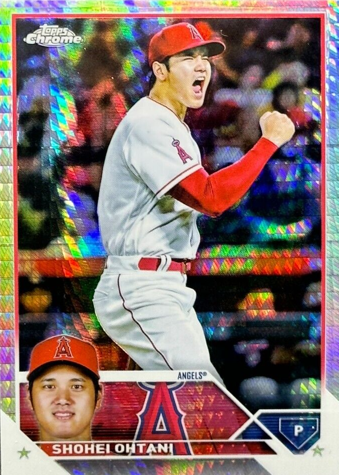 Shohei Ohtani 2023 Topps Chrome #17 Prism Refractor Price Guide 