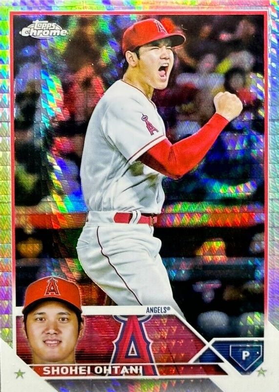 Shohei Ohtani 2023 Topps Chrome #17 Prism Refractor SGC 9.5