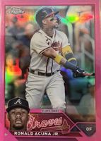 Ronald Acuna Jr. 2023 Topps Chrome #39 Pink Refractor Price