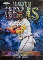 ゲームセンター・ゲームカード 2023 TOPPS LUMINARIES Ronald Acuna JR Ronald Acuna Jr. 2023 Topps Chrome #HG-2 Hidden Gems /(SSP