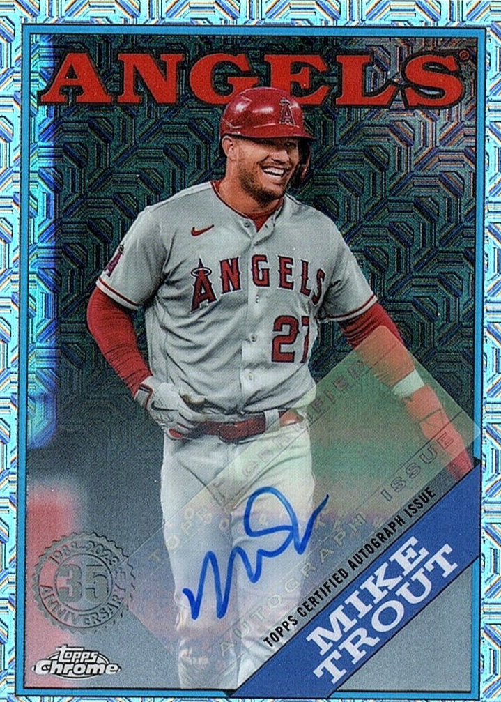 Mike Trout 2023 Topps Silver Pack #2T88C-4 1988 Chrome Promo 