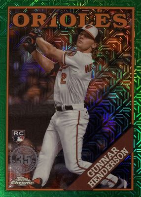 2023 Topps Silver Pack #2T88C-28 1988 Chrome Promo - Green Refractor (Series 2) /99