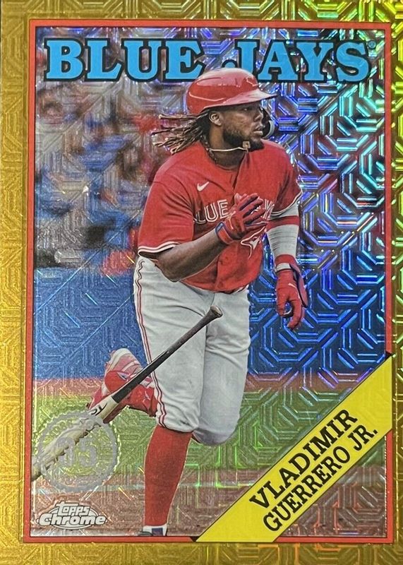 Vladimir Guerrero Jr. 2023 Topps Silver Pack #T88C-9 1988 Chrome Promo - Gold Refractor (Series 1) /50 PSA 10