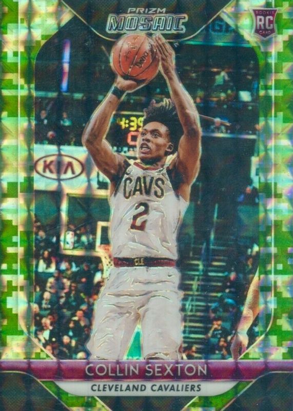 Collin Sexton 2018 Prizm Mosaic #13 Camo /25 Rookie PSA 10