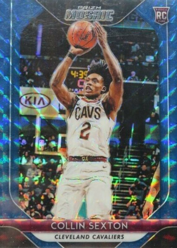 Collin Sexton 2018 Prizm Mosaic #13 Blue Rookie PSA 10