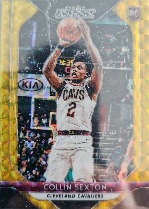 Collin Sexton 2018 Prizm Mosaic #13 Gold /10 Rookie PSA 10