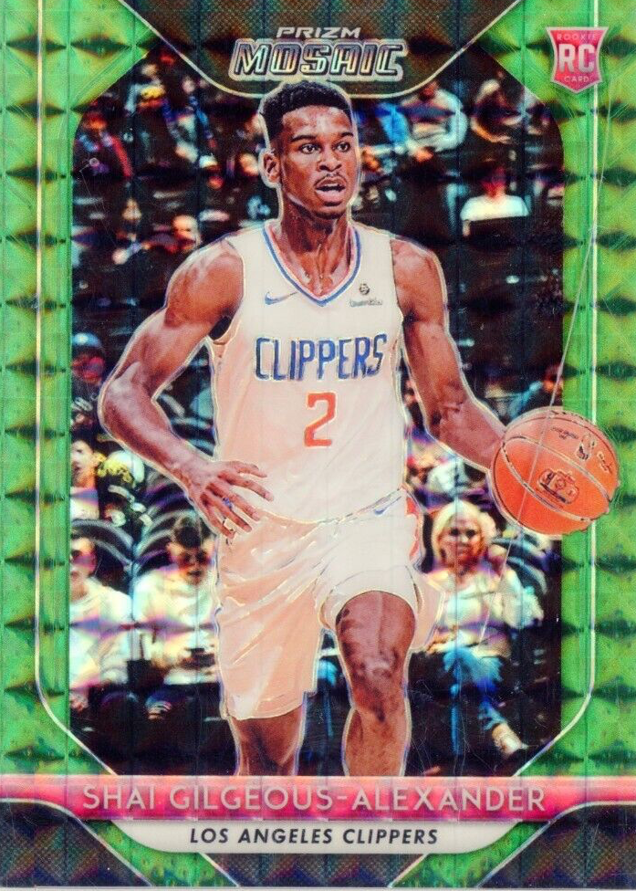 Shai Gilgeous-Alexander 2018 Prizm Mosaic #89 Green Price
