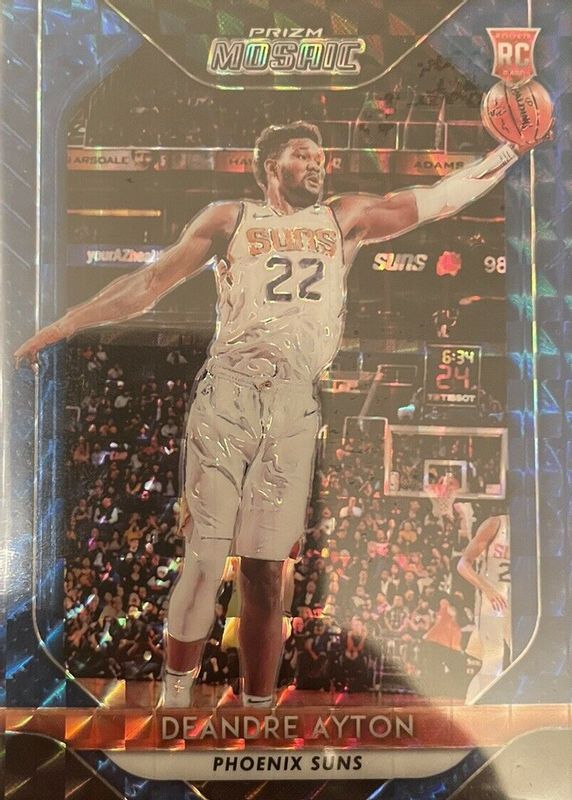 Deandre Ayton 2018 Prizm Mosaic #18 Blue Rookie SGC 10