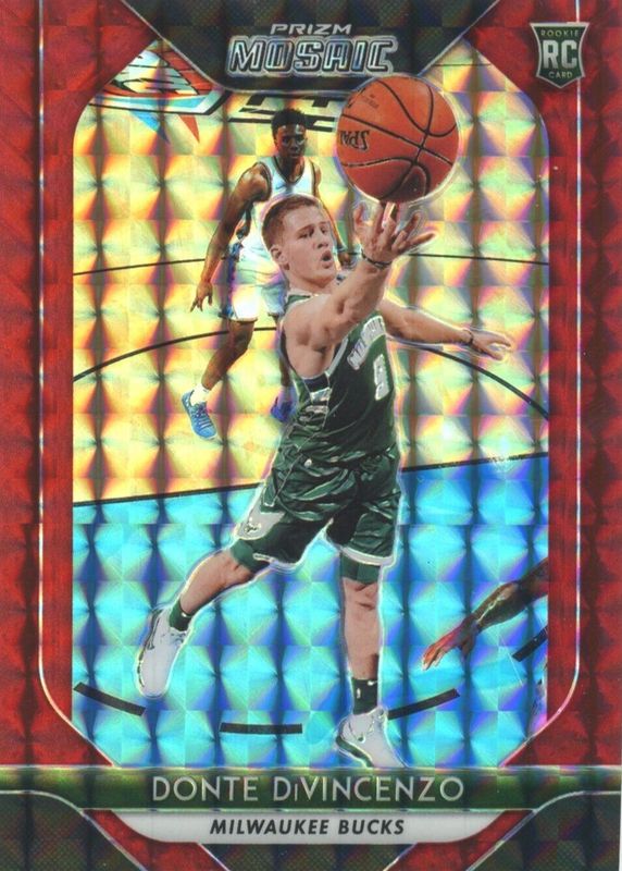 Donte DiVincenzo 2018 Prizm Mosaic #26 Red Rookie BGS 10 PRISTINE