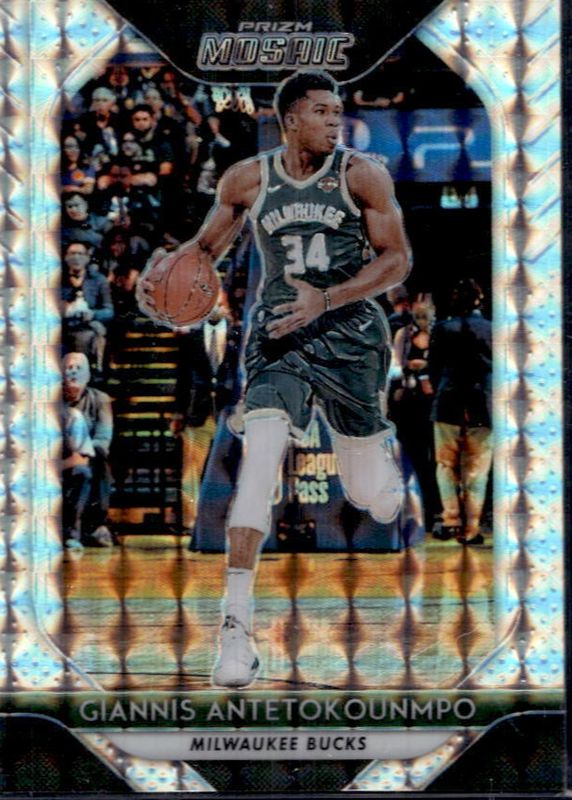 Giannis Antetokounmpo 2018 Prizm Mosaic #30 Base PSA 10