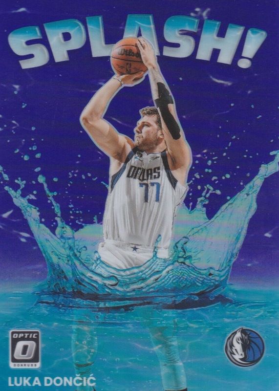 Luka Doncic 2022 Optic #11 Splash! - Purple SGC 10