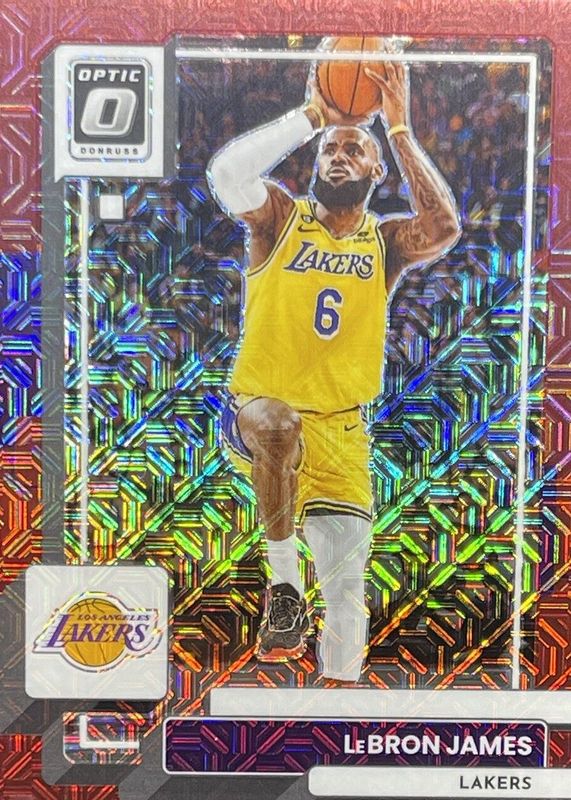 LeBron James 2022 Optic #116 Choice Red /88 PSA 9