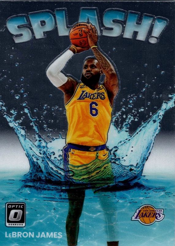 LeBron James 2022 Optic #15 Splash! PSA 10