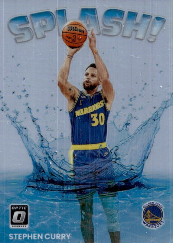 Stephen Curry 2022 Optic #10 Splash! - Holo SGC 10