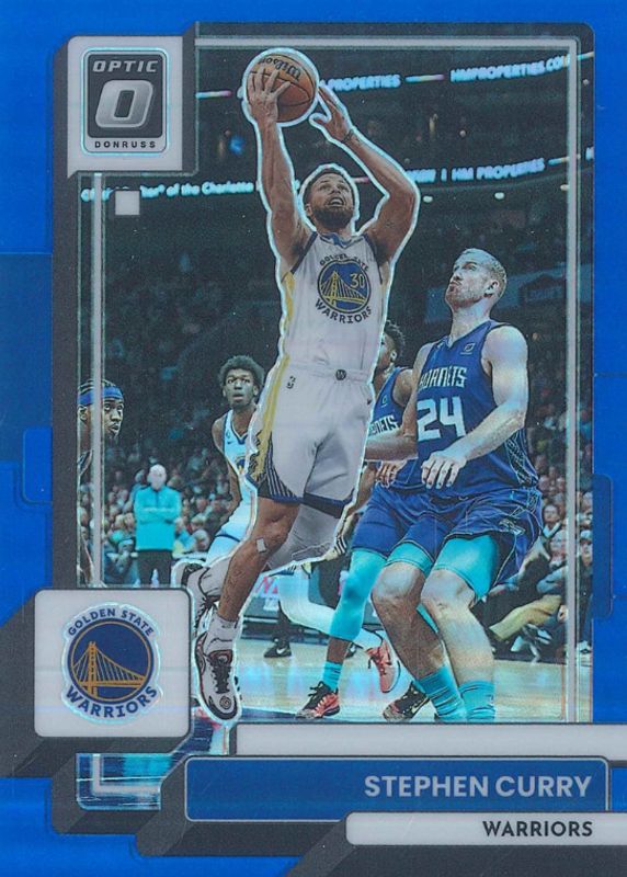 Stephen Curry 2022 Optic #96 Blue /49 PSA 10