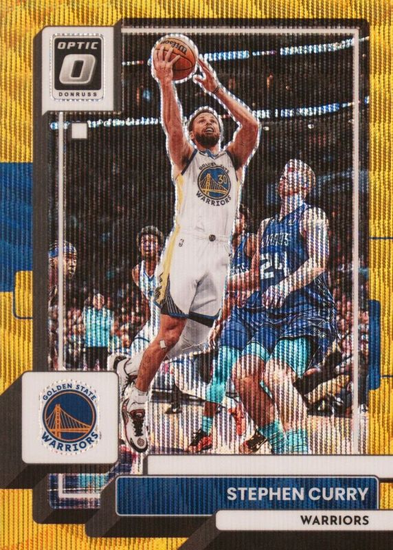 Stephen Curry 2022 Optic #96 Gold Wave /10 PSA 10