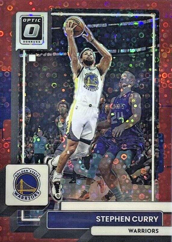 Stephen Curry 2022 Optic #96 Fast Break Red /75 PSA 10