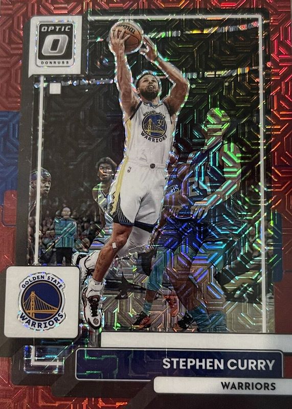 Stephen Curry 2022 Optic #96 Choice Red /88 RAW