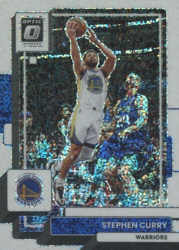 Stephen Curry 2022 Optic #96 White Sparkle /(SSP) PSA 9