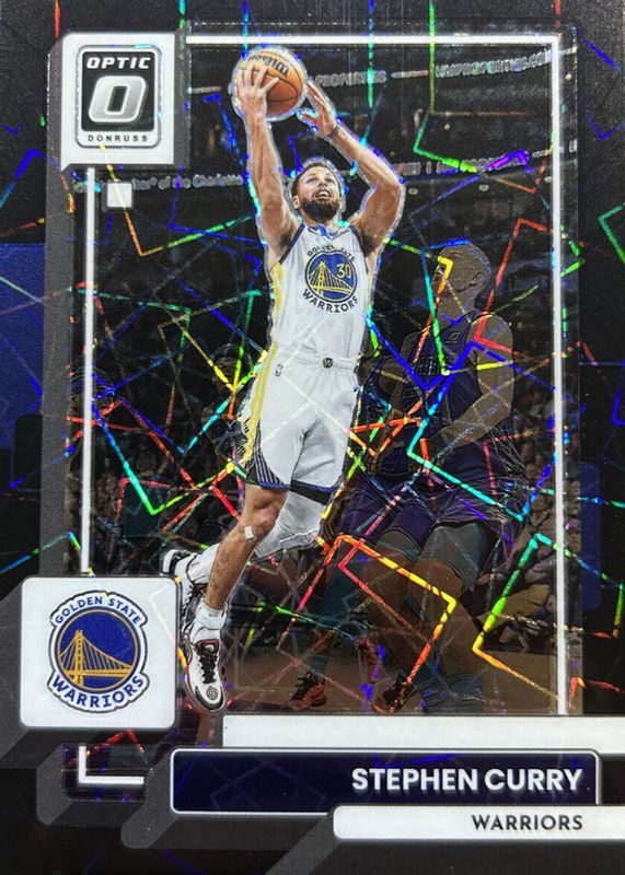 Stephen Curry 2022 Optic #96 Black Velocity /39 BGS 9