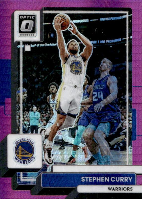 Stephen Curry 2022 Optic #96 Hyper Pink PSA 9