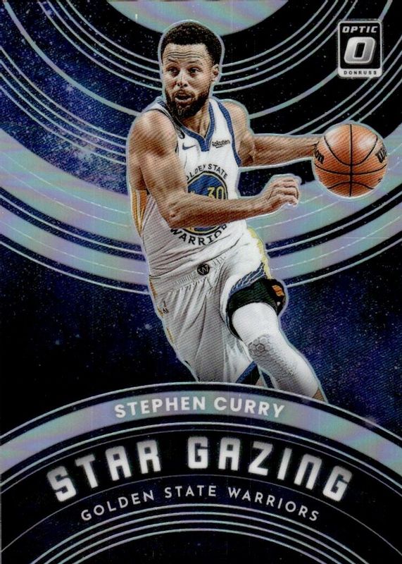 Stephen Curry 2022 Optic #10 Star Gazing - Holo PSA 10