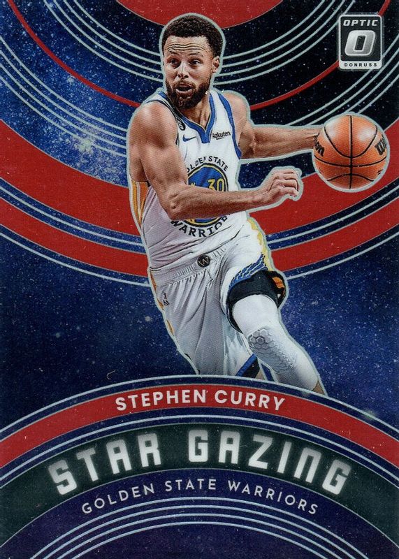 Stephen Curry 2022 Optic #10 Star Gazing - Red /99 PSA 10