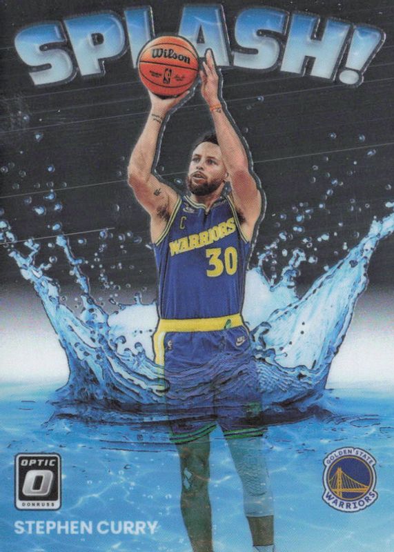 Stephen Curry 2022 Optic #10 Splash! BGS 10 PRISTINE