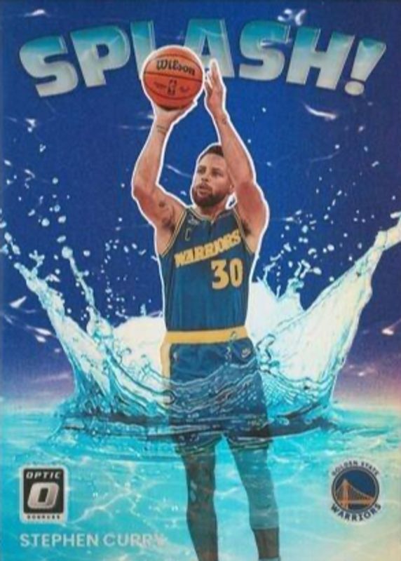 Stephen Curry 2022 Optic #10 Splash! - Purple SGC 9.5