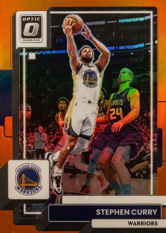 Stephen Curry 2022 Optic #96 Orange /199 PSA 10