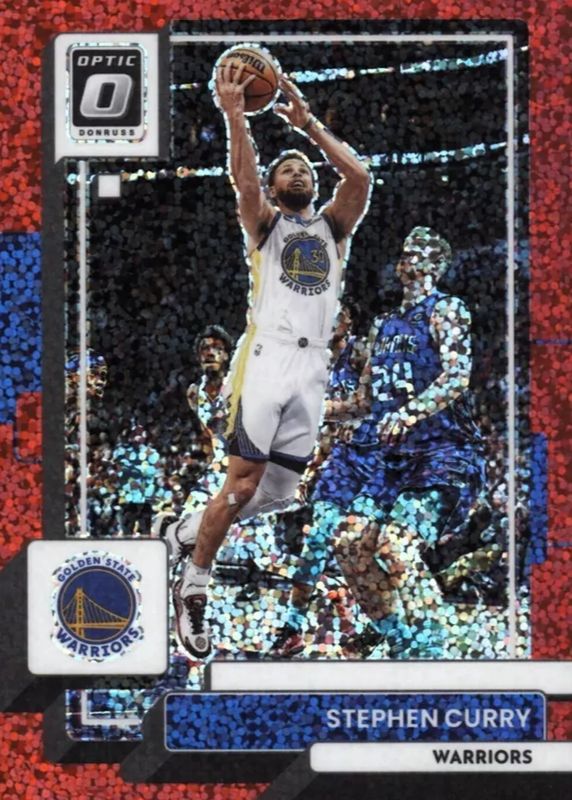 Stephen Curry 2022 Optic #96 Red Sparkle PSA 10