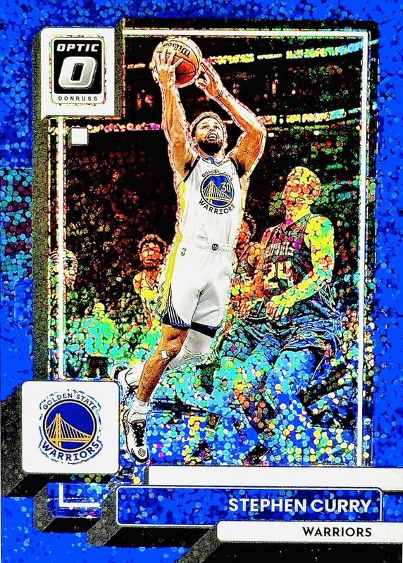 Stephen Curry 2022 Optic #96 Blue Sparkle /180 PSA 10