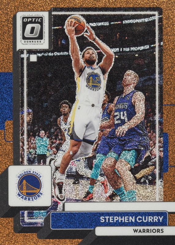 Stephen Curry 2022 Optic #96 Copper Glitter /99 PSA 10