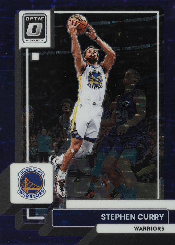 Stephen Curry 2022 Optic #96 Purple Stars FOTL /17 PSA 10